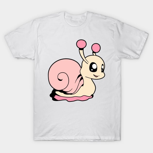 Kawaii snail T-Shirt by Modern Medieval Design